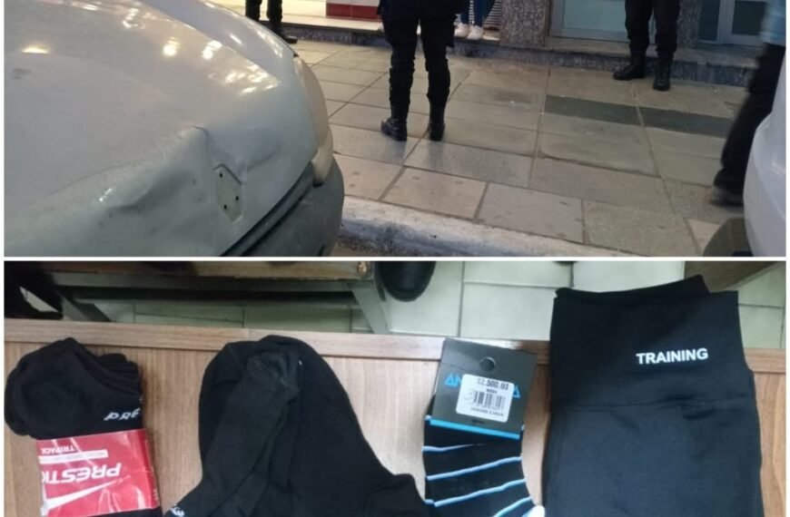 Tres menores demoradas por robar un pantalón y medias