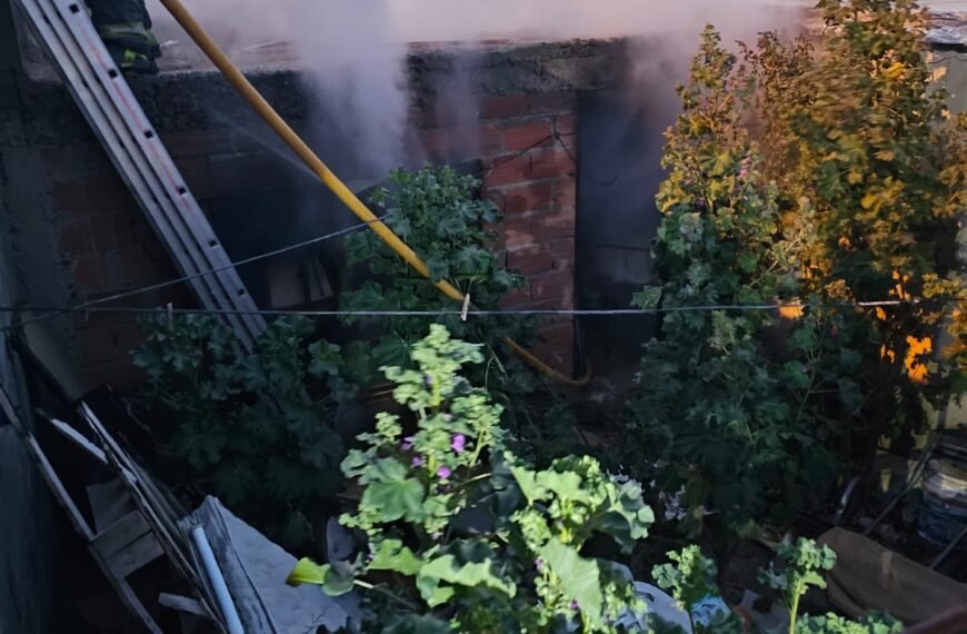 Se incendió una vivienda abandonada