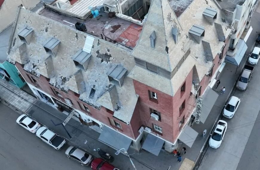 Corte de calles céntricas por trabajos en un edificio