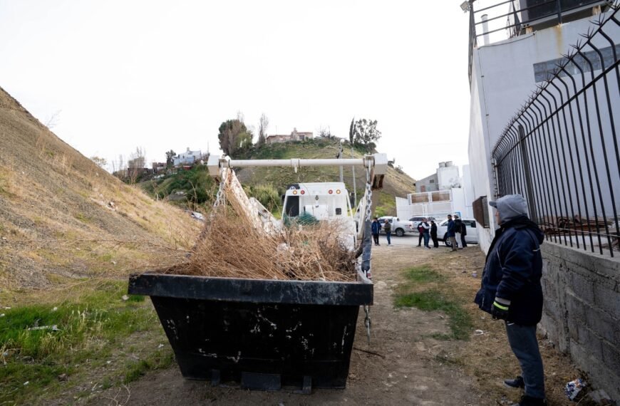 Reacondicionan un sector del cerro que afecta a distintas viviendas de la zona céntrica