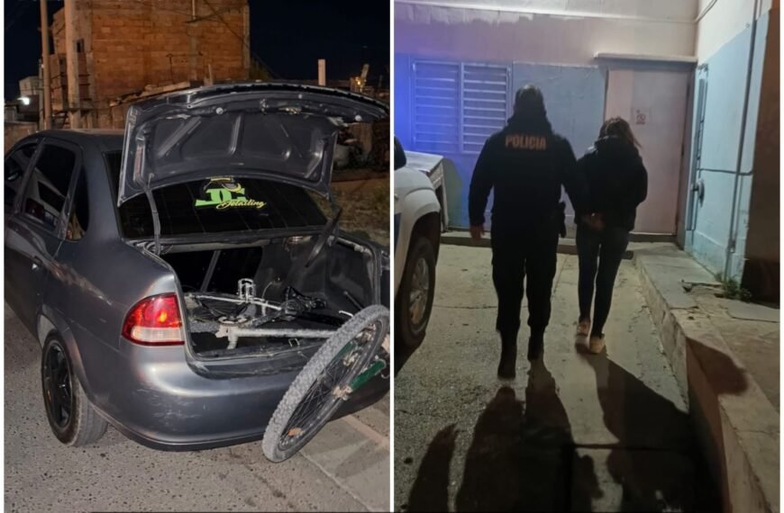 Le robó la bicicleta a su cuñada, escapó en Uber y fue detenida