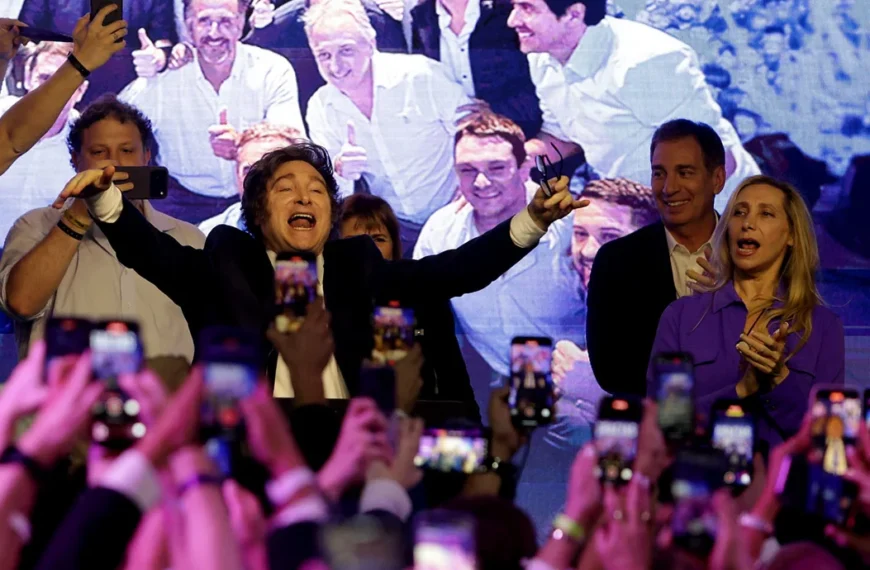 Milei celebró la gran victoria en todo el país