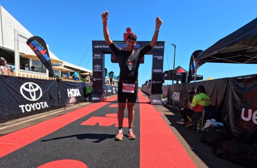 Javier Mesa se vuelve con una experiencia positiva de su primer Ironman 70.3