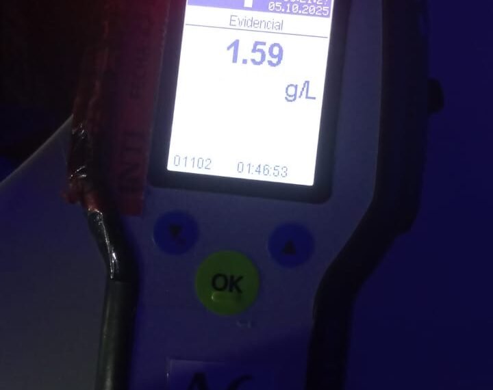 Tres conductores con alcoholemia positiva en controles en La Loma