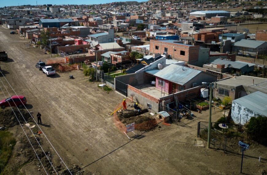 Avanza la obra de gas en el barrio Cordón Forestal