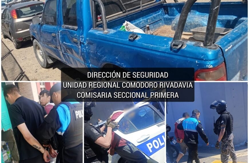 Robaron en un comercio y los atrapan cuando sustraían elementos de una camioneta en una estación de servicio