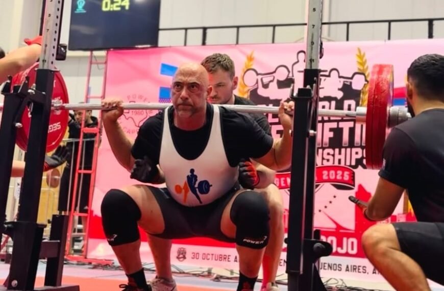 Cristian Sánchez se consagró campeón mundial de Powerlifting en Buenos Aires
