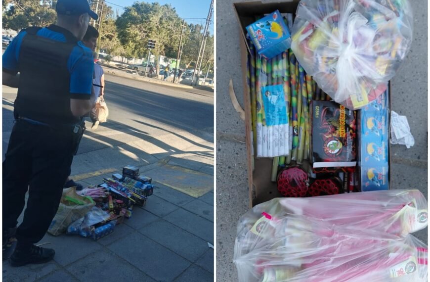 Vendía pirotecnia en la vía pública y se la secuestraron