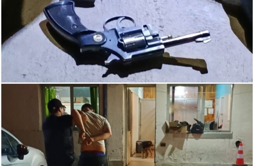 Lo sorprenden con dos armas de fuego entre sus prendas