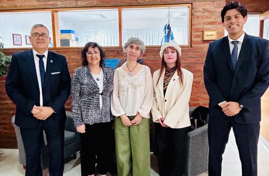 El rector Gustavo Fleitas se reunió con representantes de la UTN Chubut y la UDC