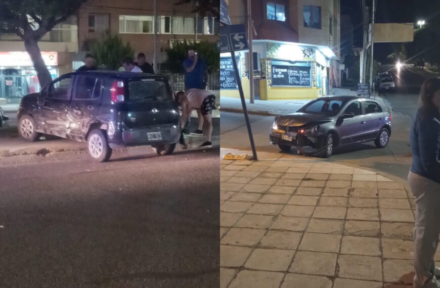 Choque y vuelco en Rivadavia y Pastor Schneider