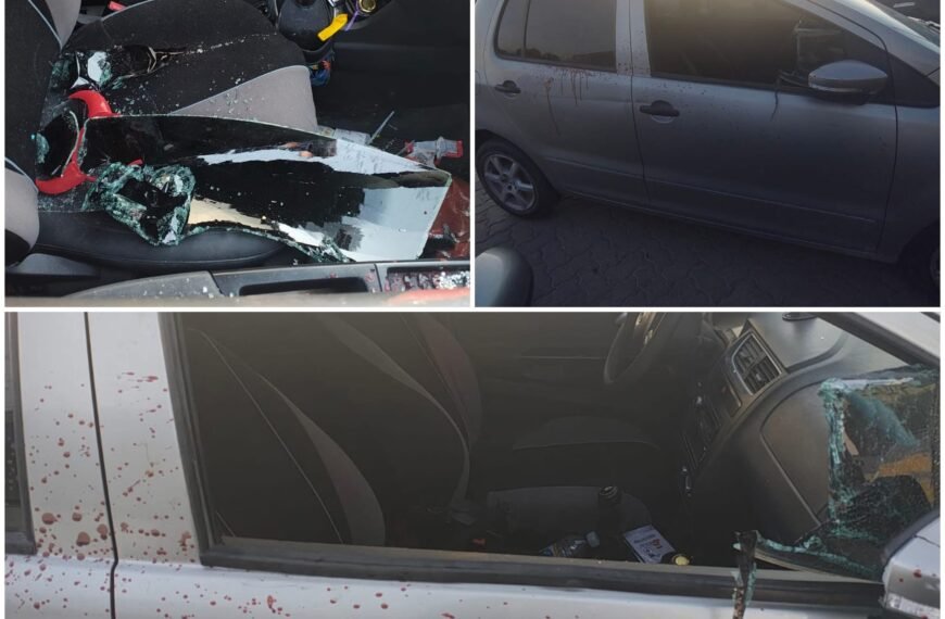 Dañó un vehículo, sufrió heridas y fue detenido