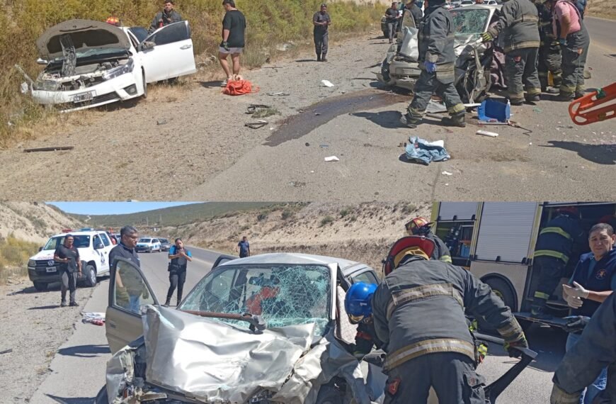 Tres heridos tras choque frontal en el Camino Alternativo Roque Gonzalez