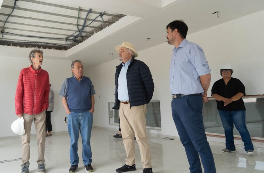 Othar recorrió la futura planta de Gamar emplazada en Ruta N° 39 camino a Diadema