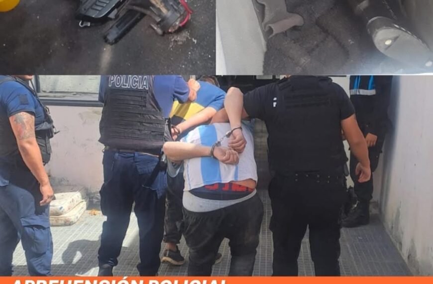 Persecución policial y dos detenidos tras denuncia de disparos en el barrio Máximo Abásolo