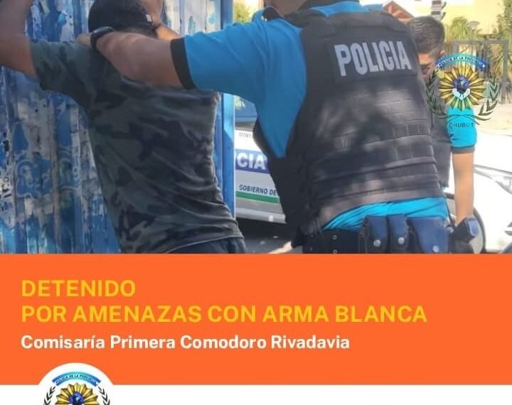 Amenazó con un arma blanca a un hombre en plena parada de colectivos y fue detenido