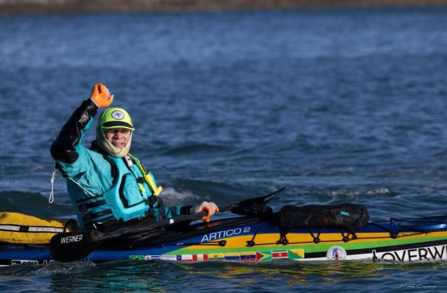 “Expedición Extremo Sur”: el kayakista brasileño Adelson Carneiro&hellip;