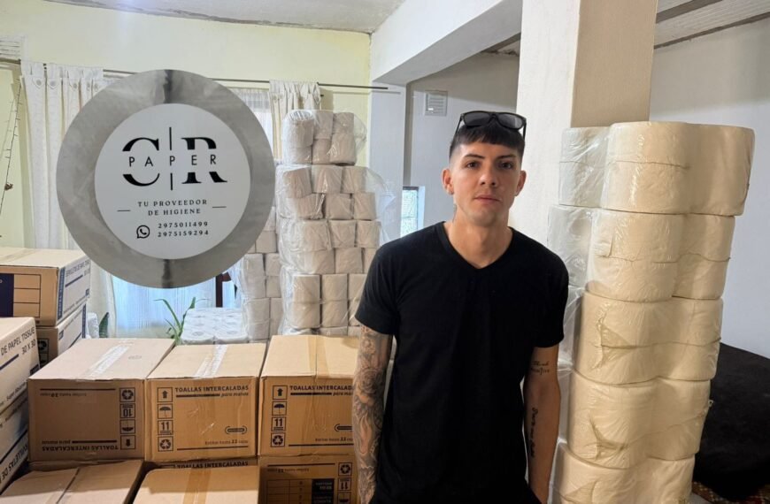 Emprendedor impulsa “Paper CR”, un proyecto para fabricar papel higiénico en Comodoro