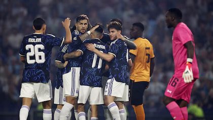 La Selección se despidió del público argentino con una goleada ante Zambia