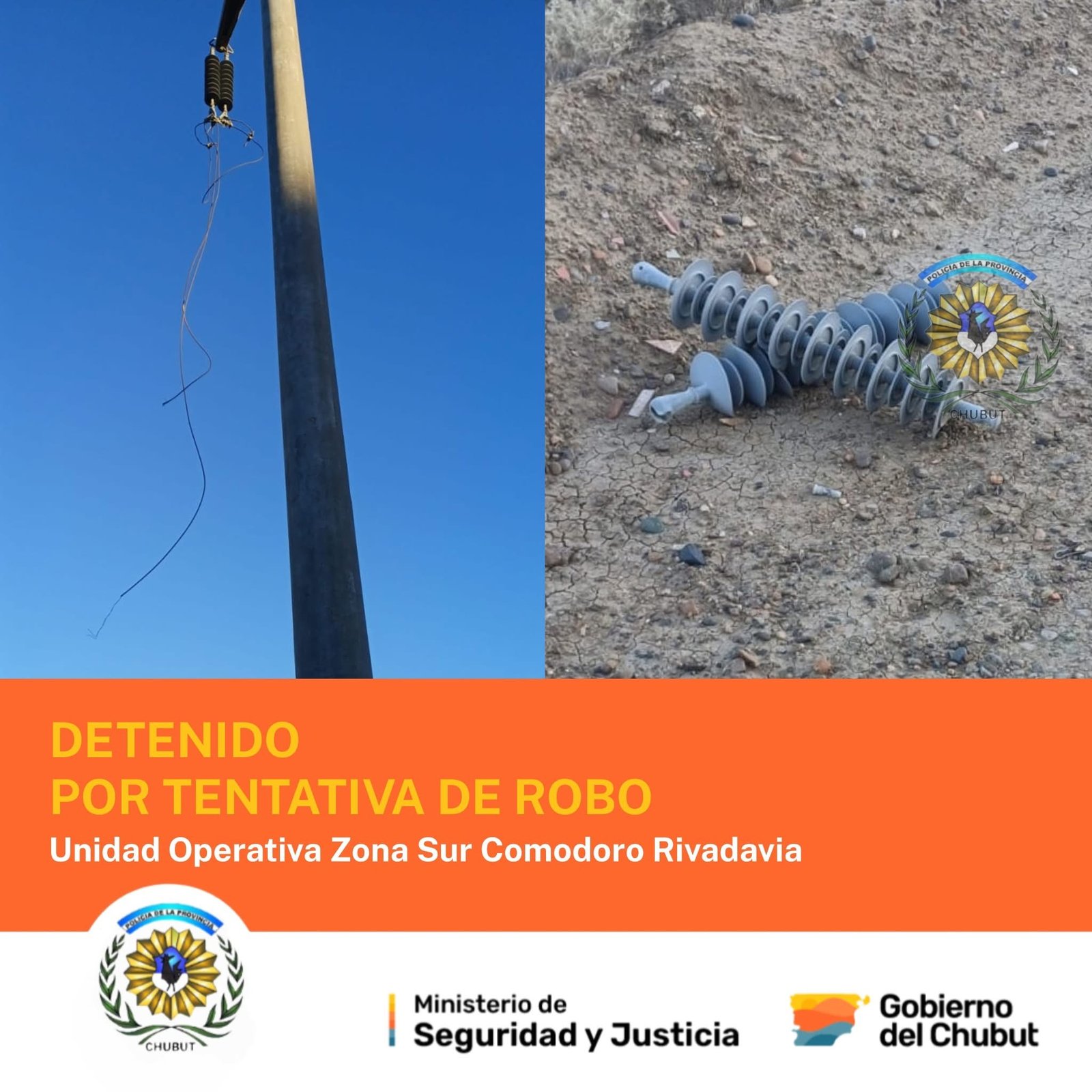 Detienen a un hombre por robo de cables en el Parque Industrial