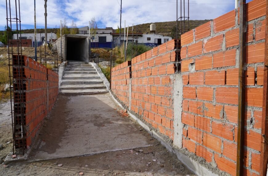 San Martín avanza en la construcción del túnel de acceso a la cancha