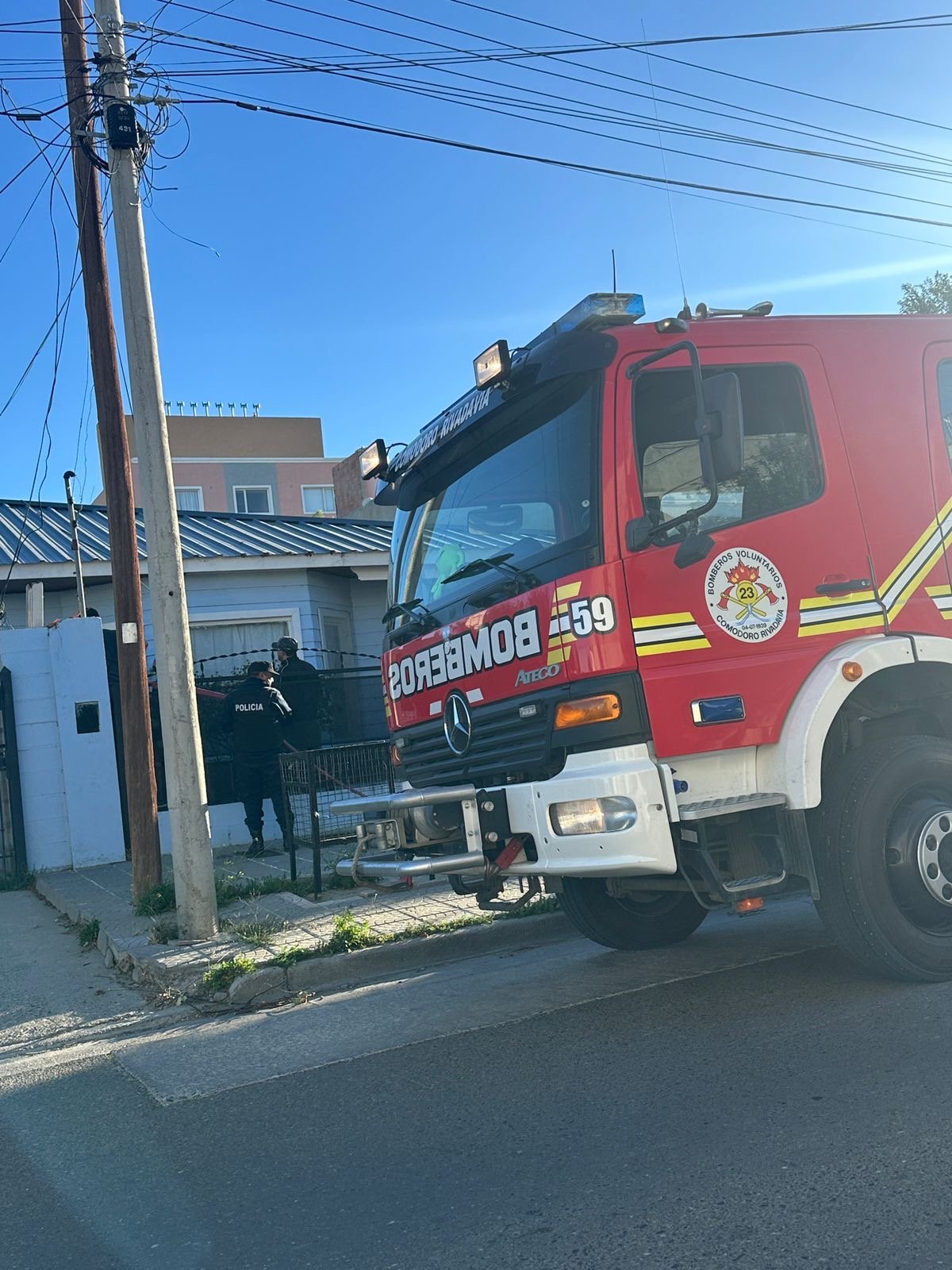 Rápido accionar evitó que un incendio se propagara en una vivienda