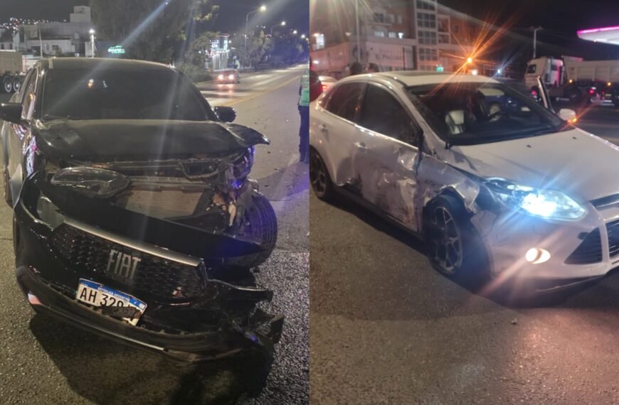 Fuerte choque en Yrigoyen y Roca