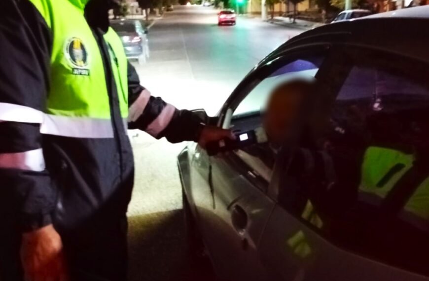 Retiraron a 77 conductores alcoholizados de la vía pública durante el último fin de semana