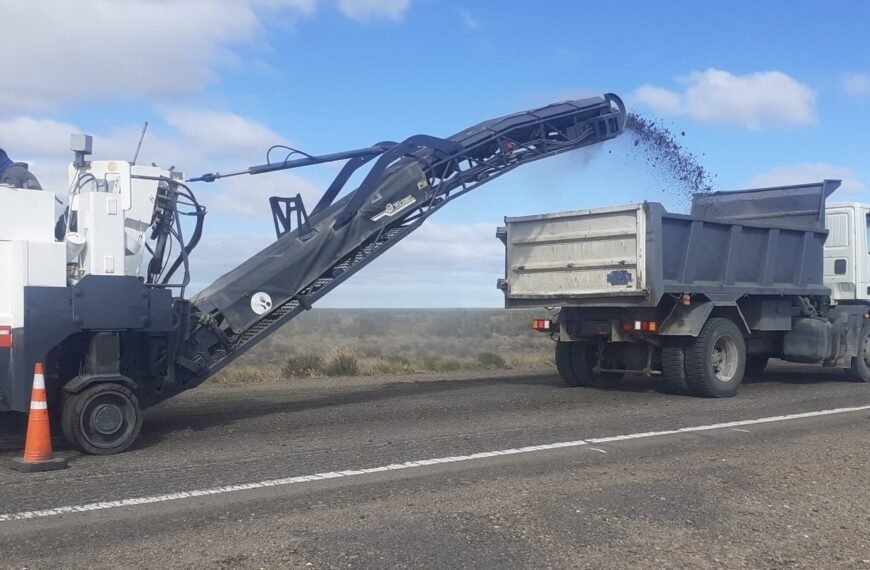 Iniciaron las tareas de rehabilitación de calzada en la ruta nacional 3 entre Malaspina-Comodoro