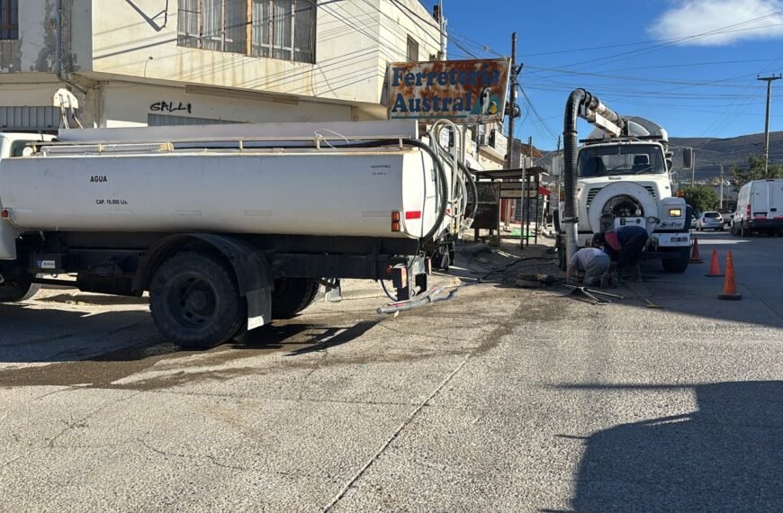 Solucionaron un importante taponamiento pluvial en barrio San Martín