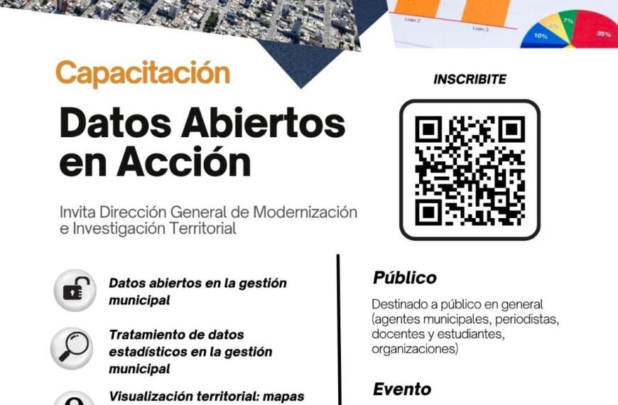 El Municipio convoca a la capacitación «Datos Abiertos en Acción» para fortalecer la transparencia pública