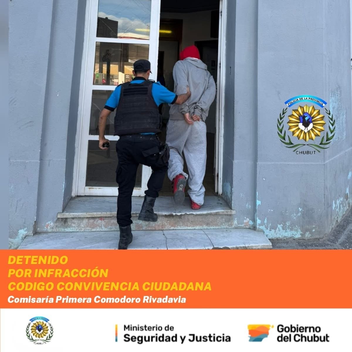 Quiso pelear con la policía y terminó en la comisaría