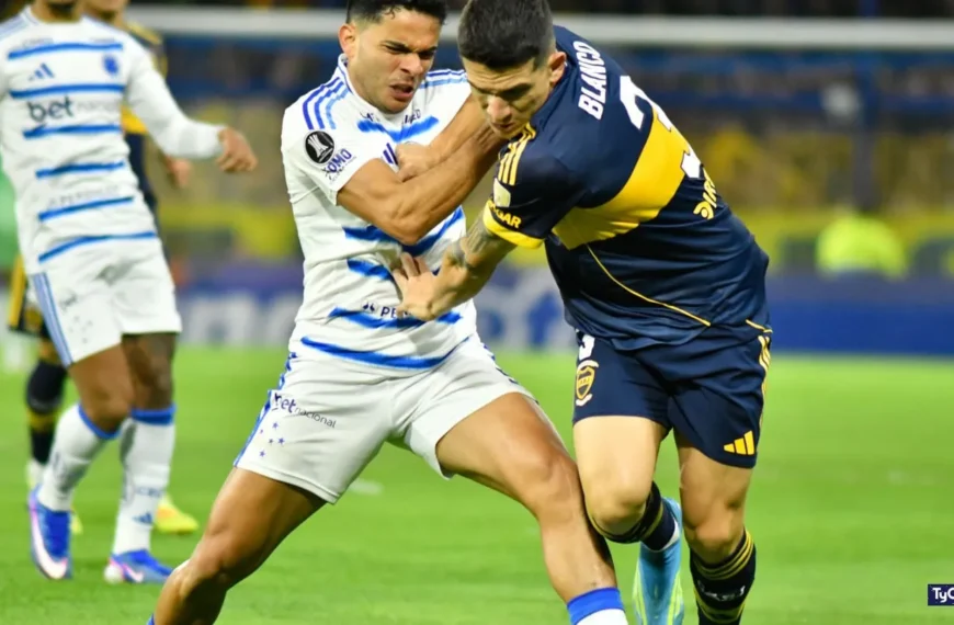 Boca igualó ante Cruzeiro con un polémico arbitraje