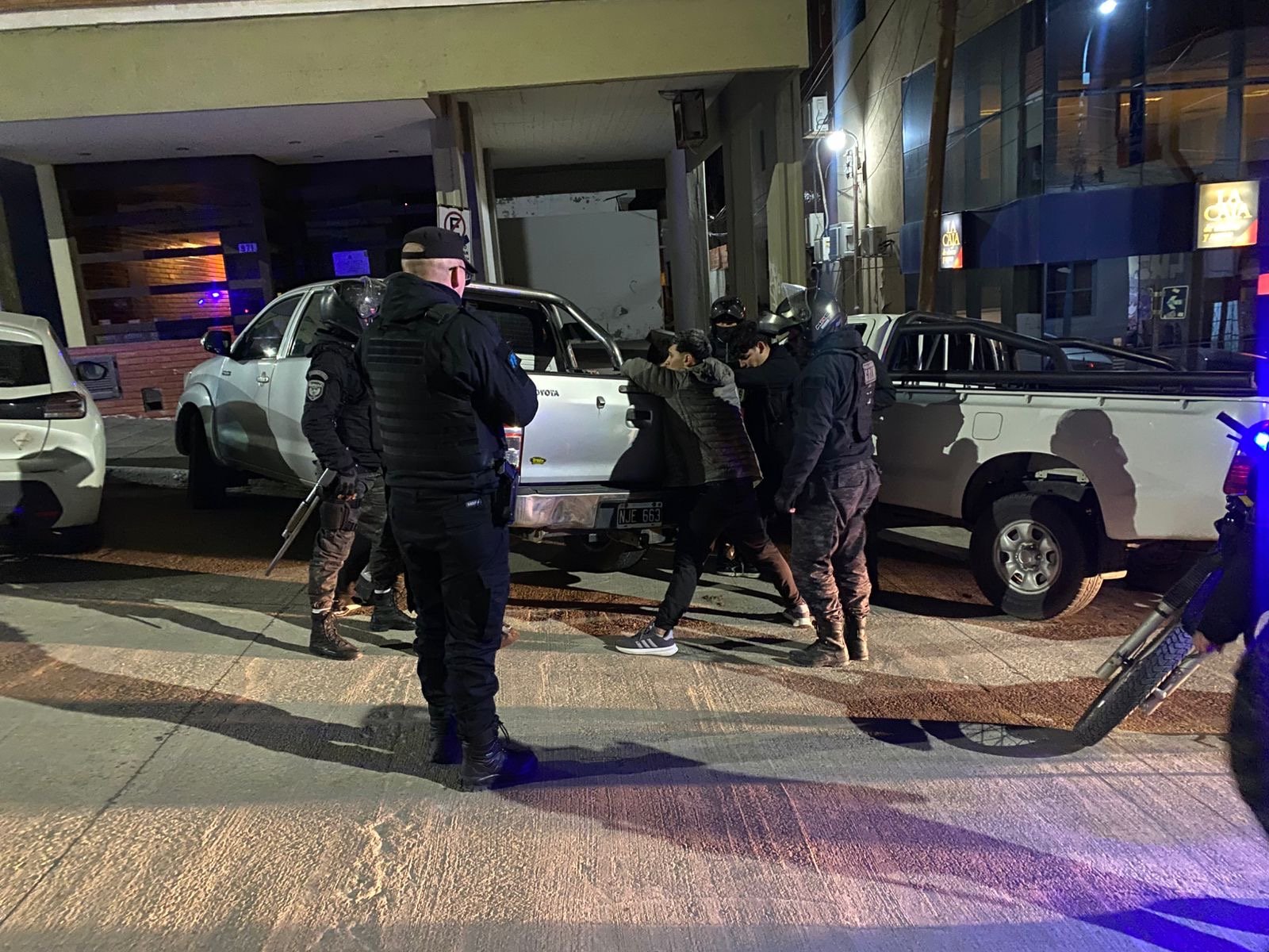 Cuatro jóvenes demorados por disturbios durante los festejos del Mundial en el centro