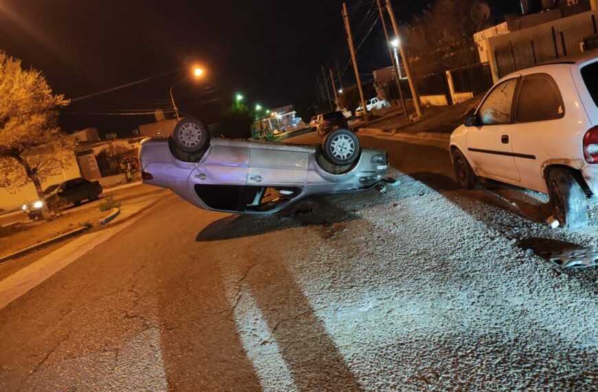 Conducía con 2,18 g/l de alcohol, volcó y&hellip;