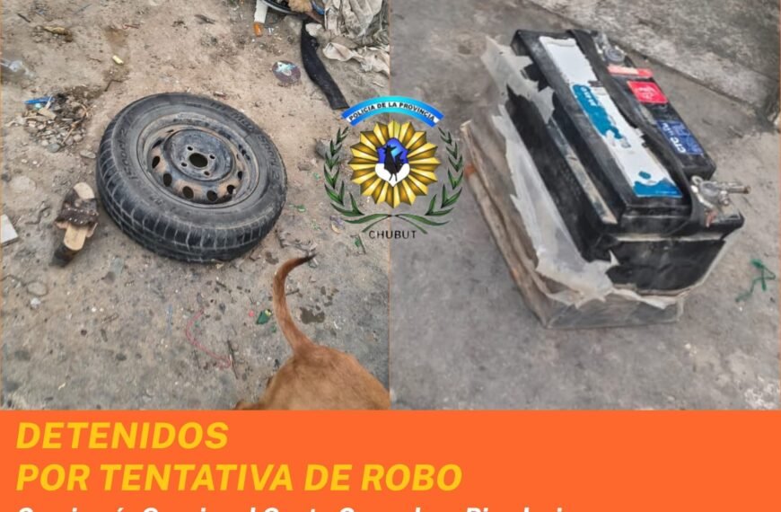 Intentaron escapar con elementos robados de un vehículo&hellip;