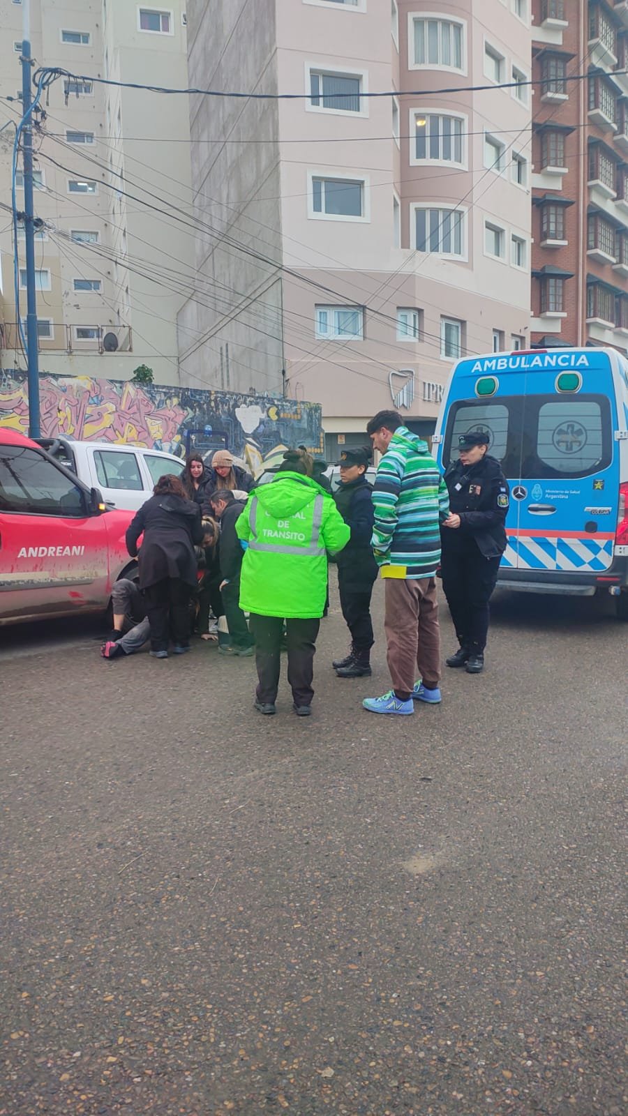 Atropellaron a una empleada de Andreani en pleno centro