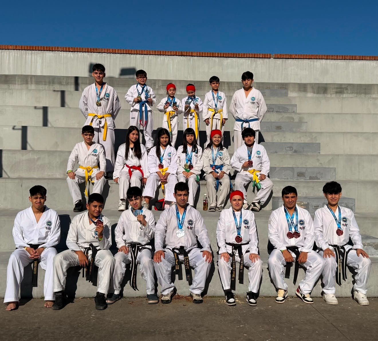 Tae Kwon Do: Gran actuación de Red Group, Grupo Patagonia y Grupo Sur con 25 medallas en el Open Internacional ITF