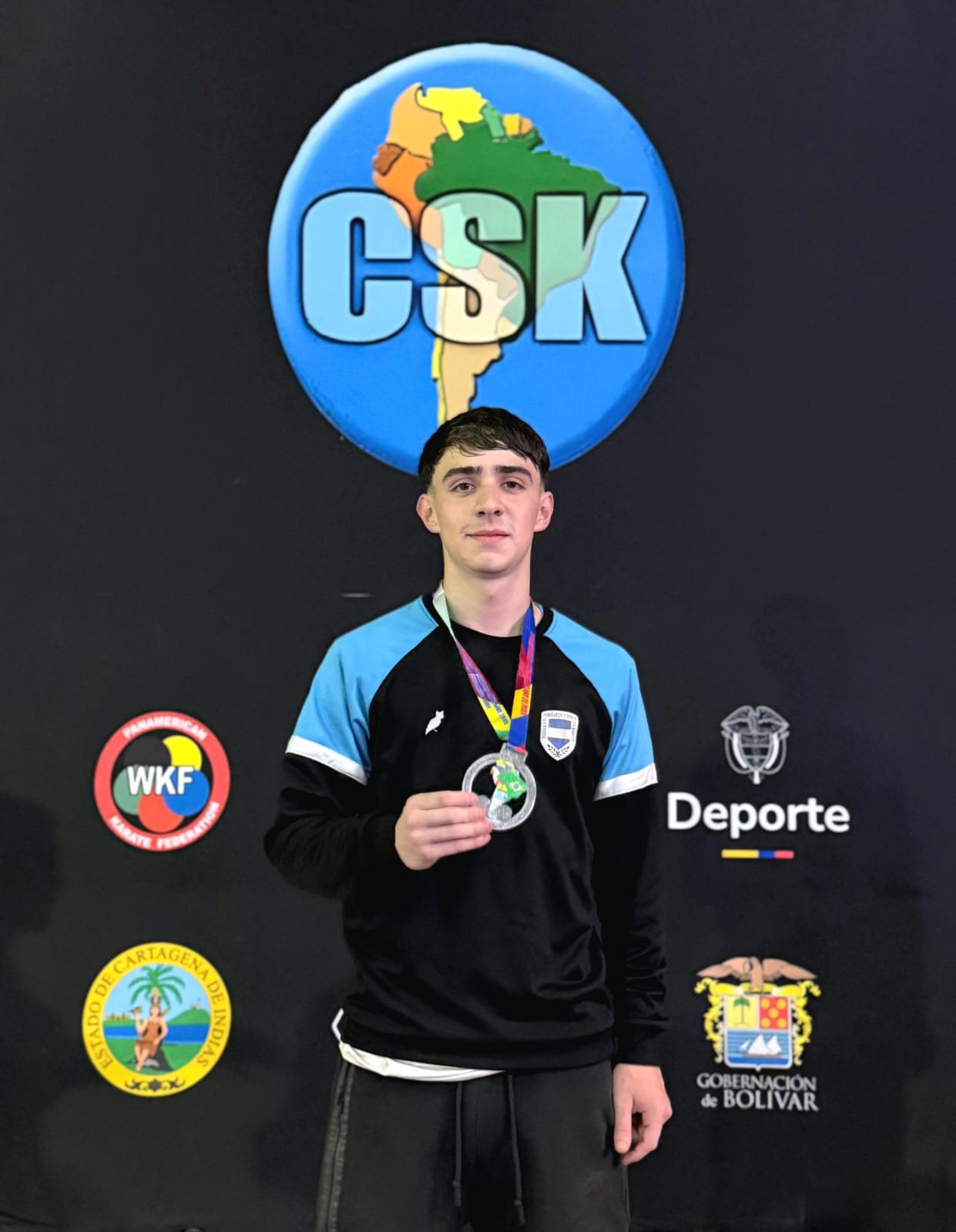 Franco Moroncini hizo podio en el Sudamericano de Karate
