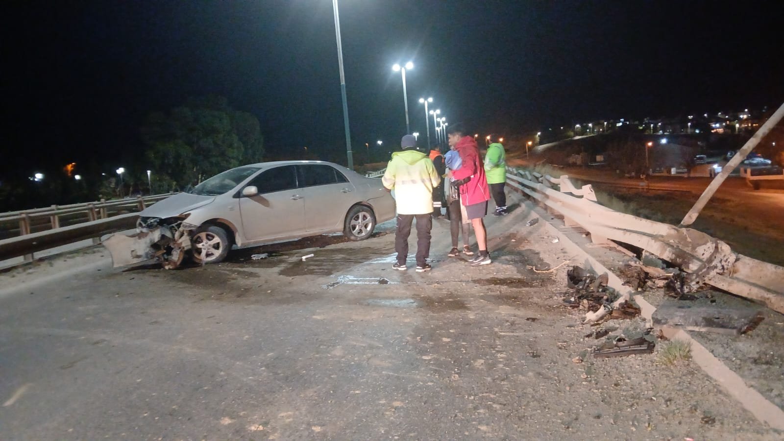 Choque en el puente de Km 4 sin heridos