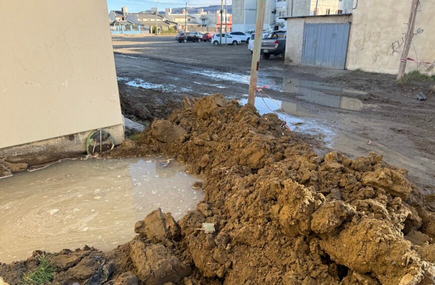 Vecinos del barrio 30 de Octubre denuncian una pérdida de agua desde hace 10 días y temen por la estructura de un edificio