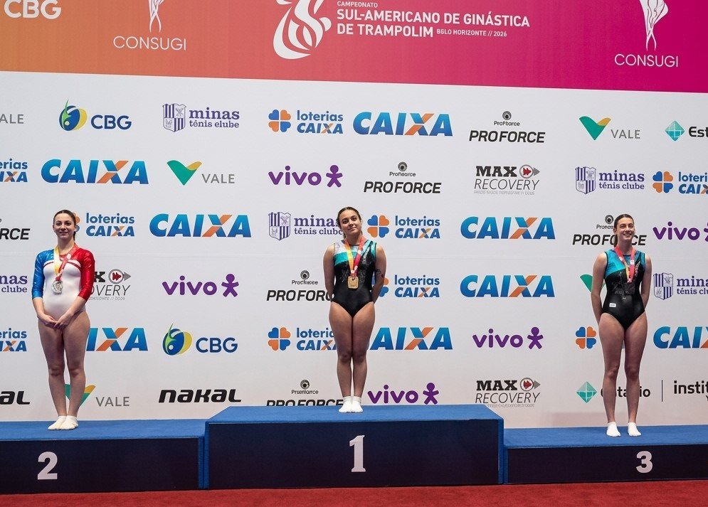 Victoria Ocampo Pilili logró dos medallas de oro en el Sudamericano de Gimnasia en Brasil