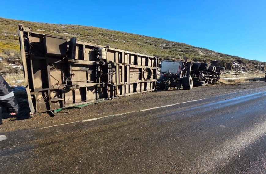 Volcó un camión sobre la Ruta Nacional 3&hellip;