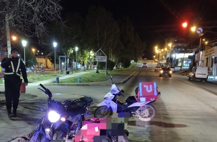 Motociclista cayó tras chocar contra un perro y&hellip;
