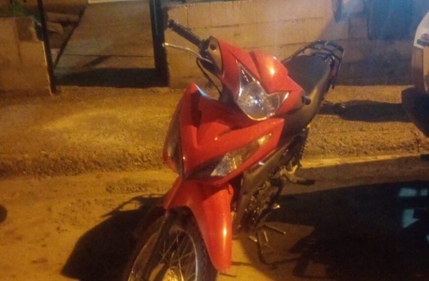 Recuperaron una moto robada tras ser vista circulando&hellip;