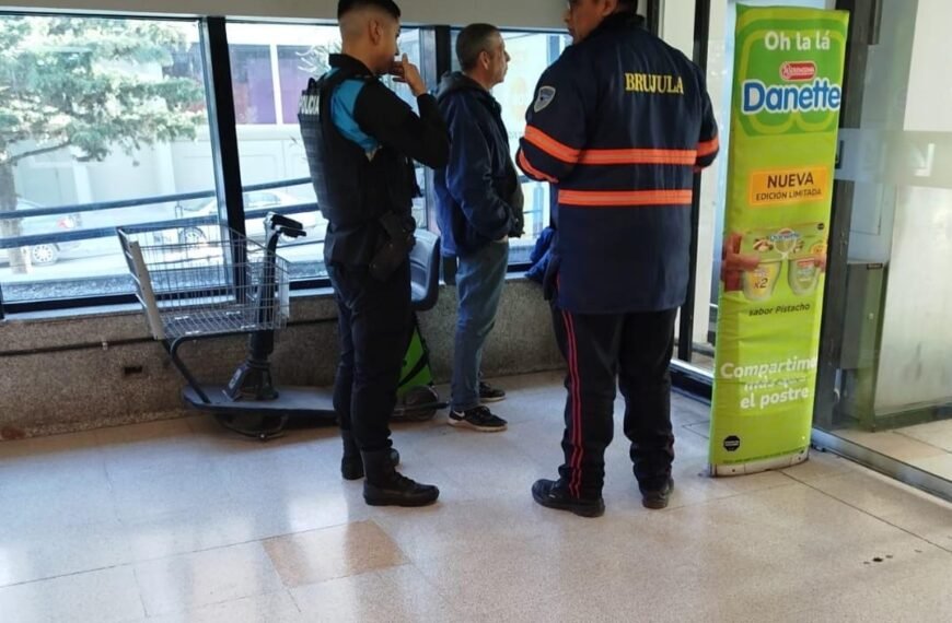 Intentó sustraer mercadería en un supermercado y quedó detenido