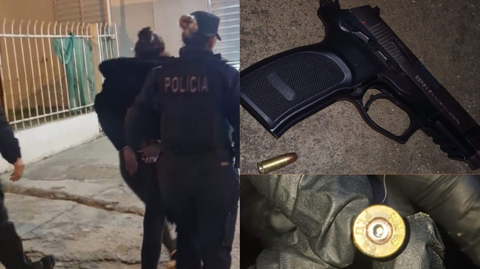 Persecución policial tras una balacera en barrio Quirno Costa: detuvieron a una joven y secuestraron una pistola 9 milímetros