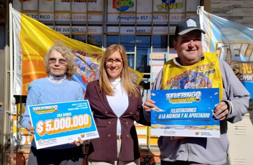 Lotería del Chubut entregó $ 13 millones a ganadores del Telebingo en Trelew y Comodoro Rivadavia