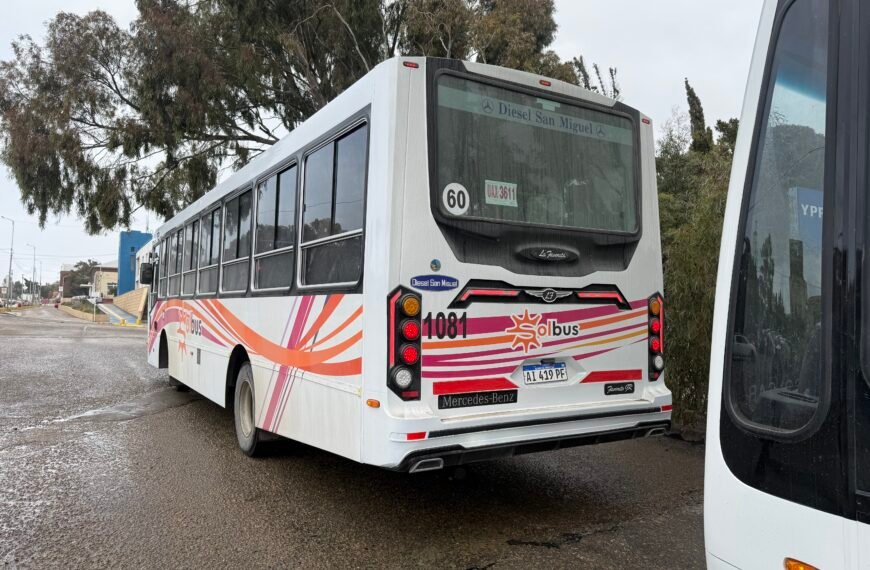Por las lluvias, modifican provisoriamente el recorrido de la línea 20 en Stella Maris