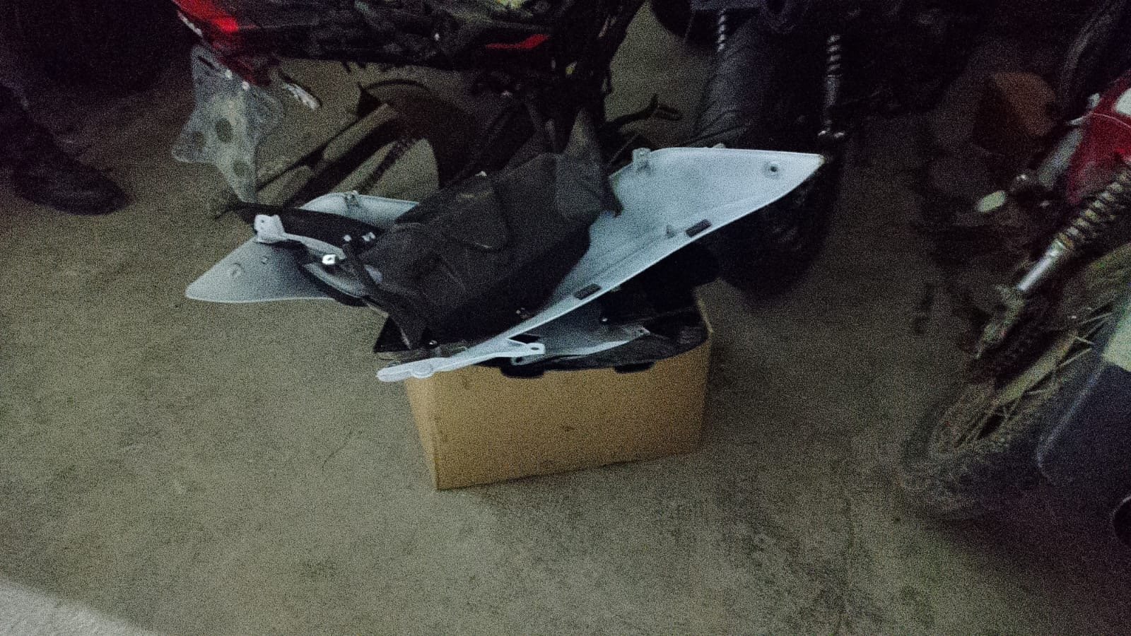 Recuperaron autopartes de motos robadas durante un allanamiento